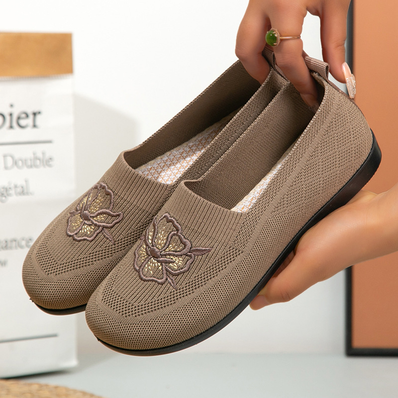 Women Knit Slip On Loafers Flo - огляд і ціна Embroidery Garments