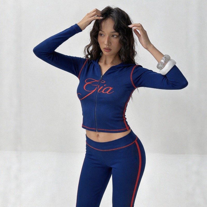 Women Letter‑Print 2‑Piece Tra - огляд і ціна Embroidery Online