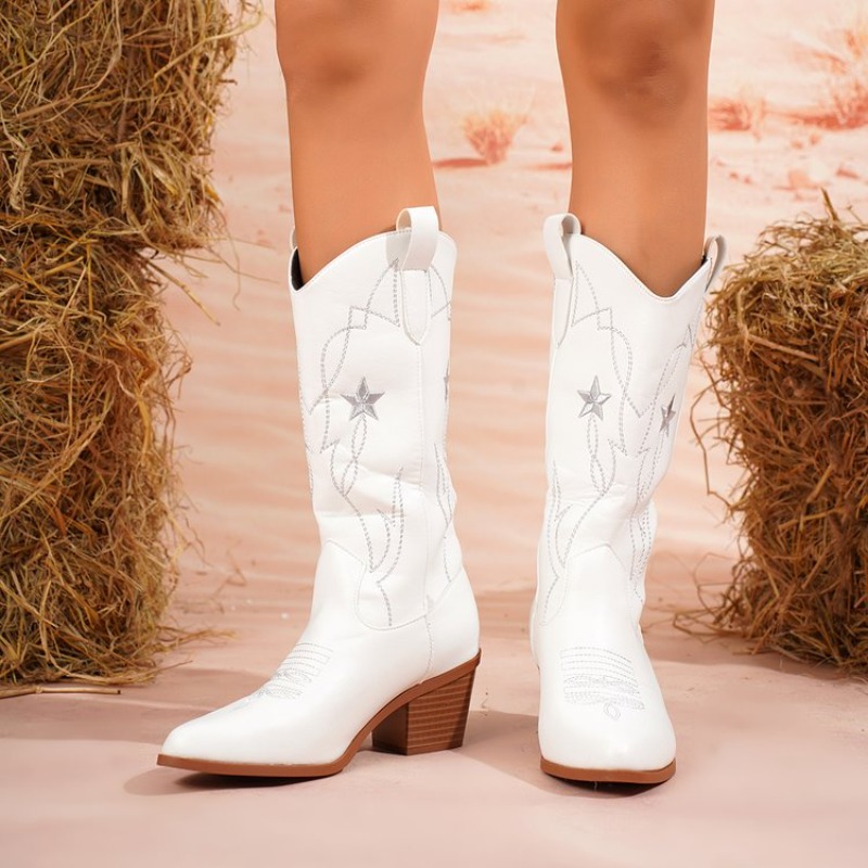Women's Boots Mid-Calf Pointed - огляд і ціна Embroidery Online