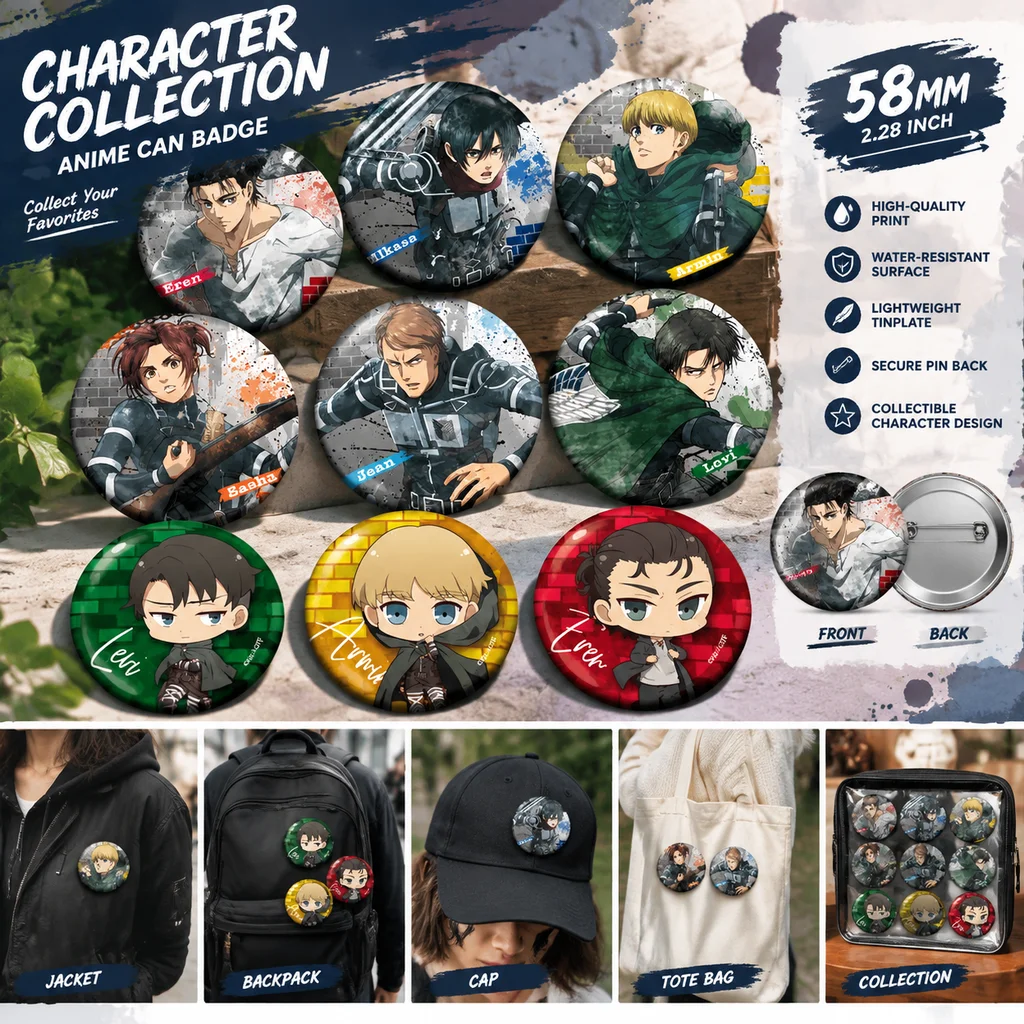 Attack on Titan Anime Merch Ba - огляд і ціна Embroidery Reddit