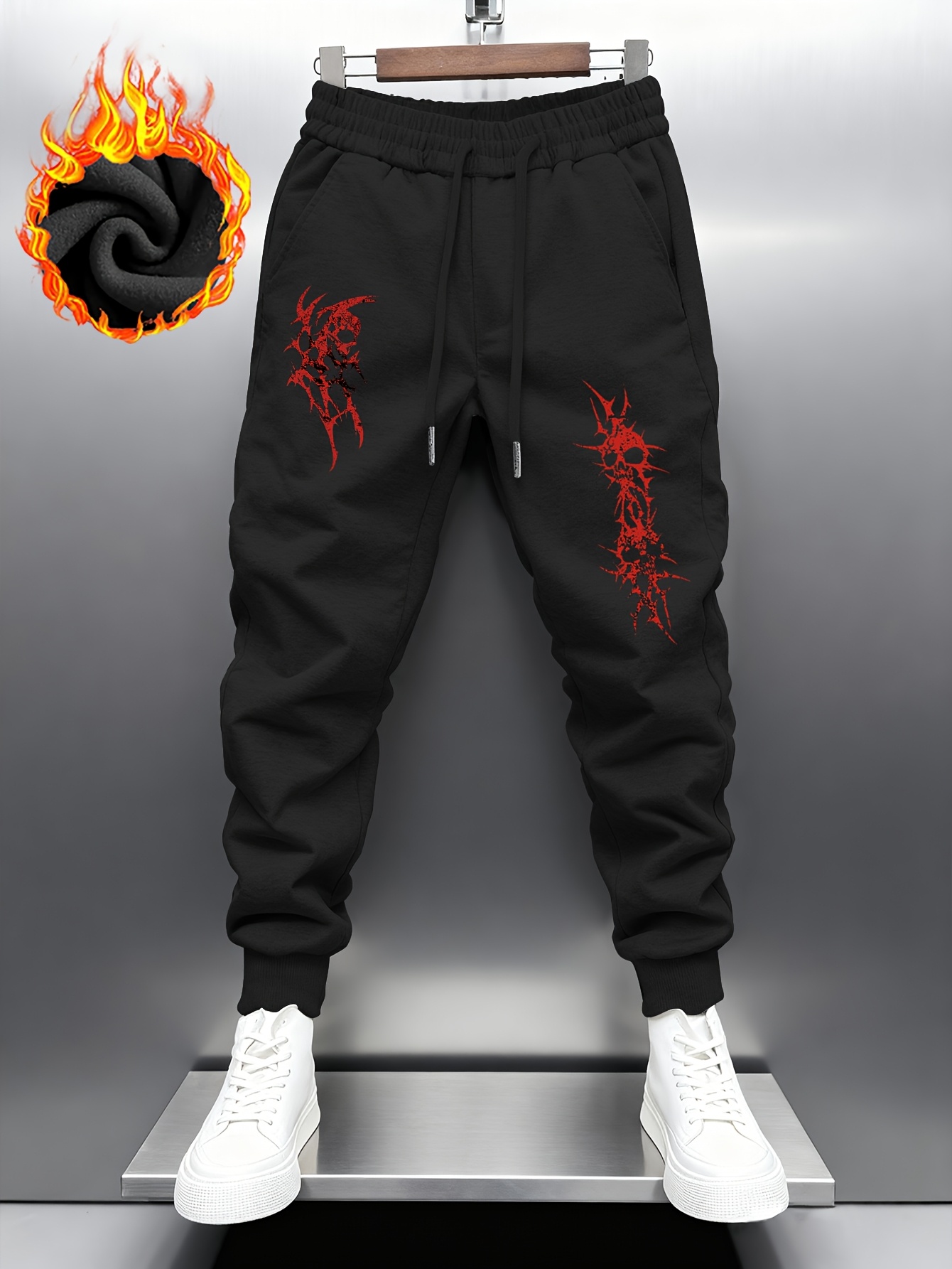 Thick Fleece Lined Black Men's - огляд і ціна Embroidery Online