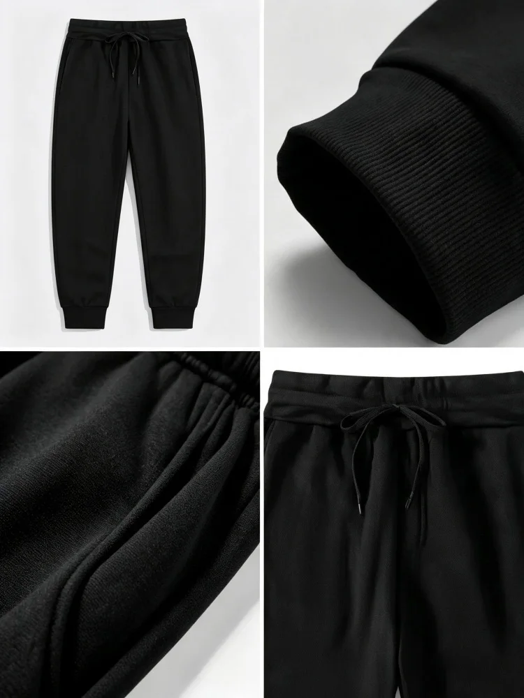 Thick Fleece Lined Black Men's - огляд і ціна Embroidery Online