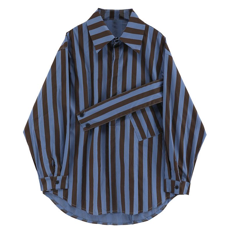 Korean striped shirt with asym - огляд і ціна Embroidery Online