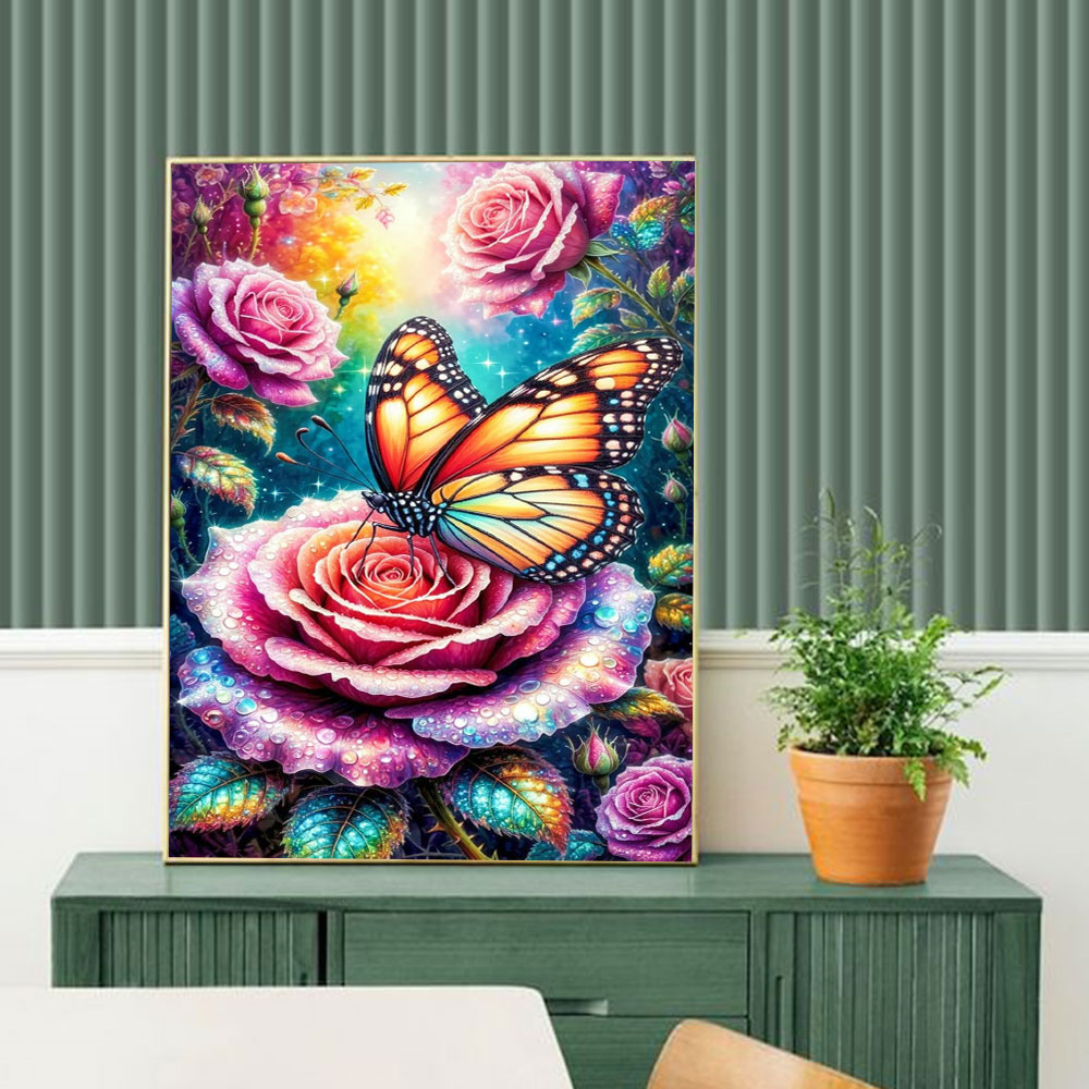 Butterfly Diamond Mosaic 5D DI - огляд і ціна Embroidery Rose