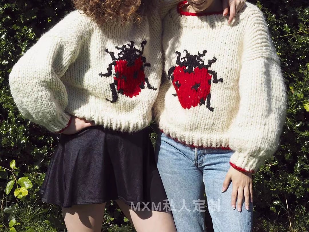 Star Ladybug Pattern Pure Wool - огляд і ціна Embroidery Lady Bug