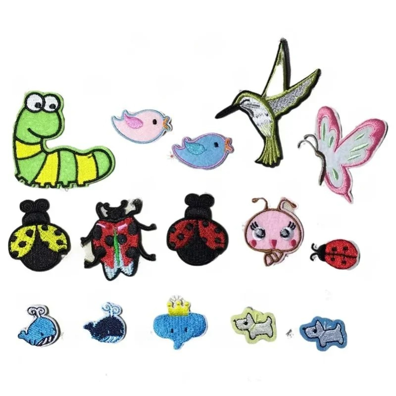 100pcs/Lot Luxury Anime Embroi - огляд і ціна Embroidery Lady Bug